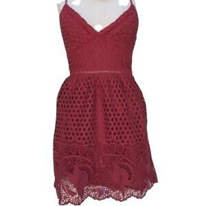 Abercrombie & Fitch Crochet Eyelet Criss Cross Dress Small